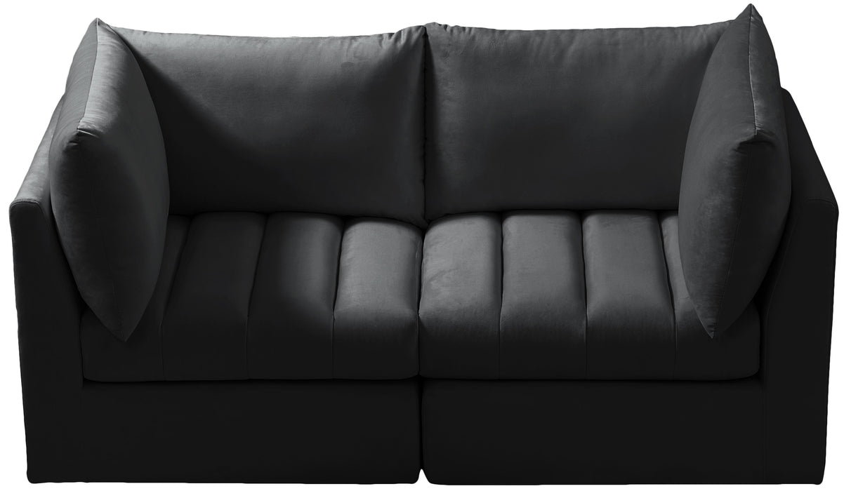 Jacob Black Velvet Modular Sofa - Royal Furniture & Gifts (MI) - Multi Location