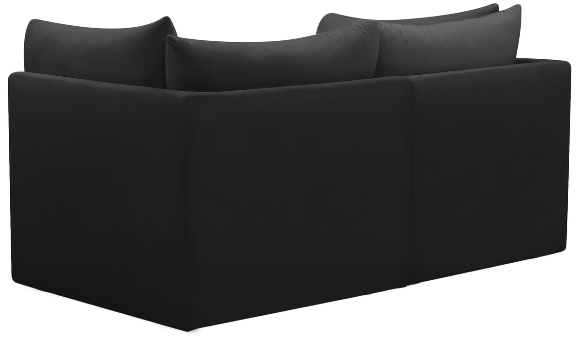 Jacob Black Velvet Modular Sofa - Royal Furniture & Gifts (MI) - Multi Location