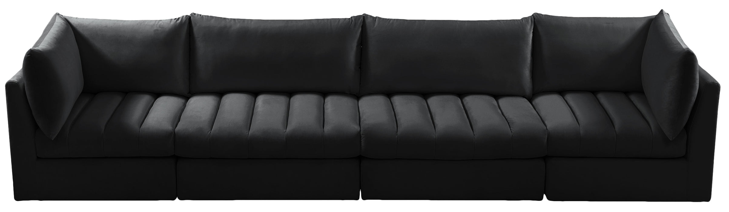 Jacob Black Velvet Modular Sofa - Royal Furniture & Gifts (MI) - Multi Location