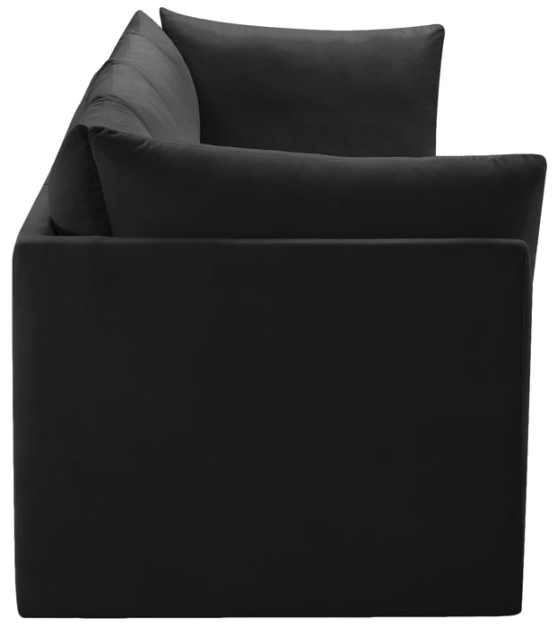 Jacob Black Velvet Modular Sofa - Royal Furniture & Gifts (MI) - Multi Location