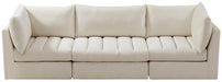 Jacob Cream Velvet Modular Sofa - Royal Furniture & Gifts (MI) - Multi Location