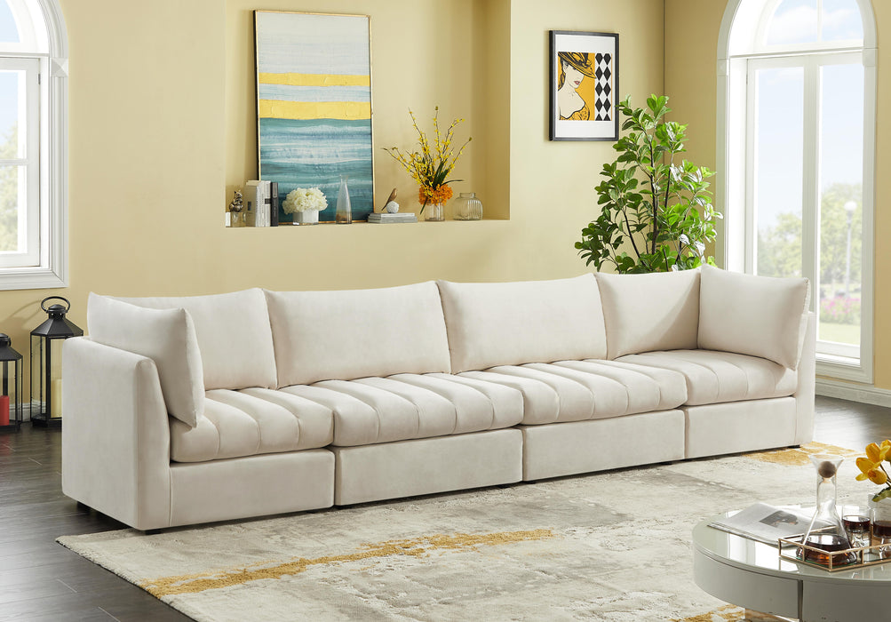 Jacob Cream Velvet Modular Sofa - Royal Furniture & Gifts (MI) - Multi Location