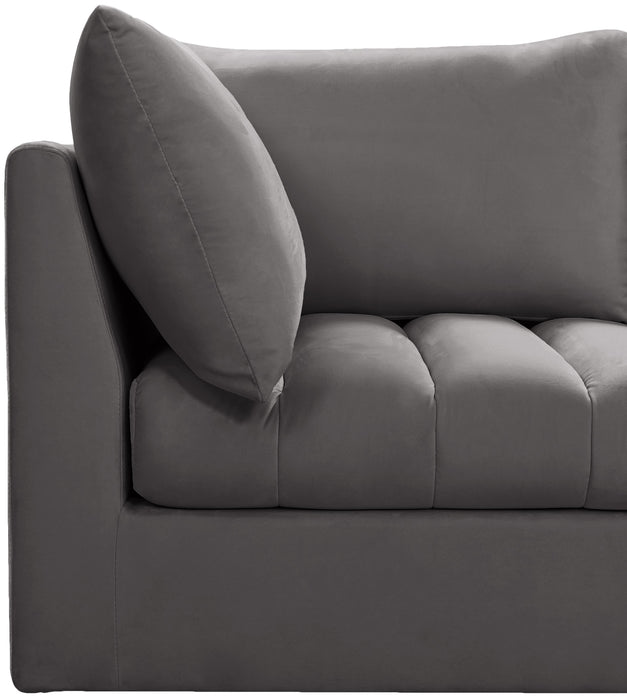 Jacob Grey Velvet Modular Sofa - Royal Furniture & Gifts (MI) - Multi Location