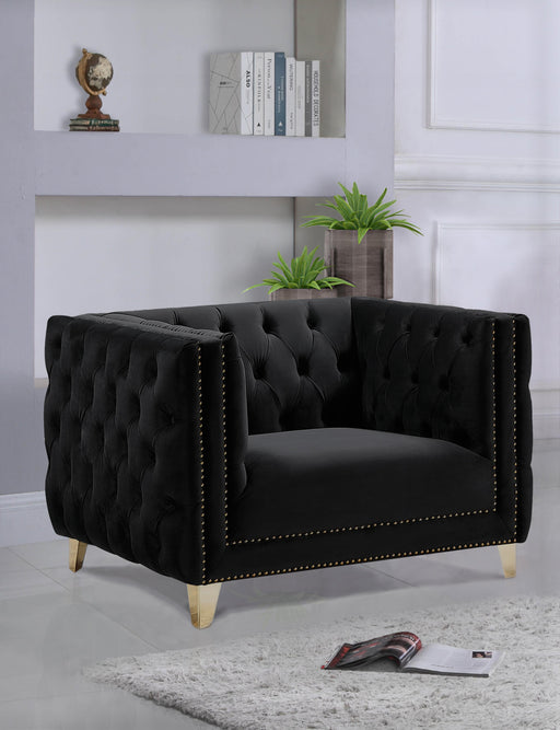 Michelle Black Velvet Chair - Royal Furniture & Gifts (MI) - Multi Location