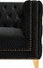 Michelle Black Velvet Loveseat - Royal Furniture & Gifts (MI) - Multi Location