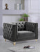 Michelle Grey Velvet Chair - Royal Furniture & Gifts (MI) - Multi Location