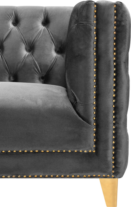 Michelle Grey Velvet Sofa - Royal Furniture & Gifts (MI) - Multi Location