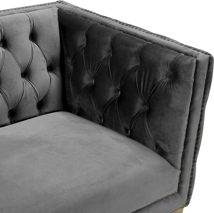 Michelle Grey Velvet Sofa - Royal Furniture & Gifts (MI) - Multi Location