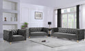 Michelle Grey Velvet Sofa - Royal Furniture & Gifts (MI) - Multi Location