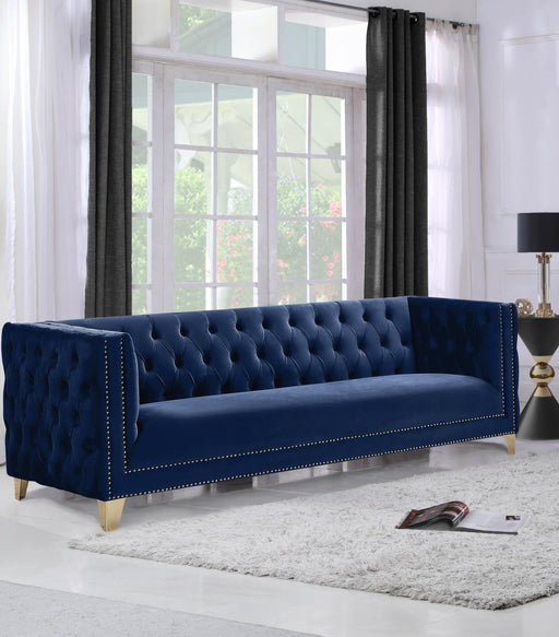 Michelle Navy Velvet Sofa - Royal Furniture & Gifts (MI) - Multi Location