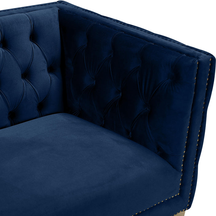 Michelle Navy Velvet Sofa - Royal Furniture & Gifts (MI) - Multi Location