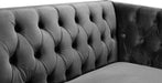 Michelle Grey Velvet Sofa - Royal Furniture & Gifts (MI) - Multi Location