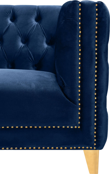 Michelle Navy Velvet Sofa - Royal Furniture & Gifts (MI) - Multi Location