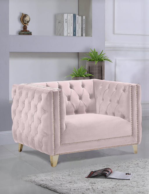 Michelle Pink Velvet Chair - Royal Furniture & Gifts (MI) - Multi Location