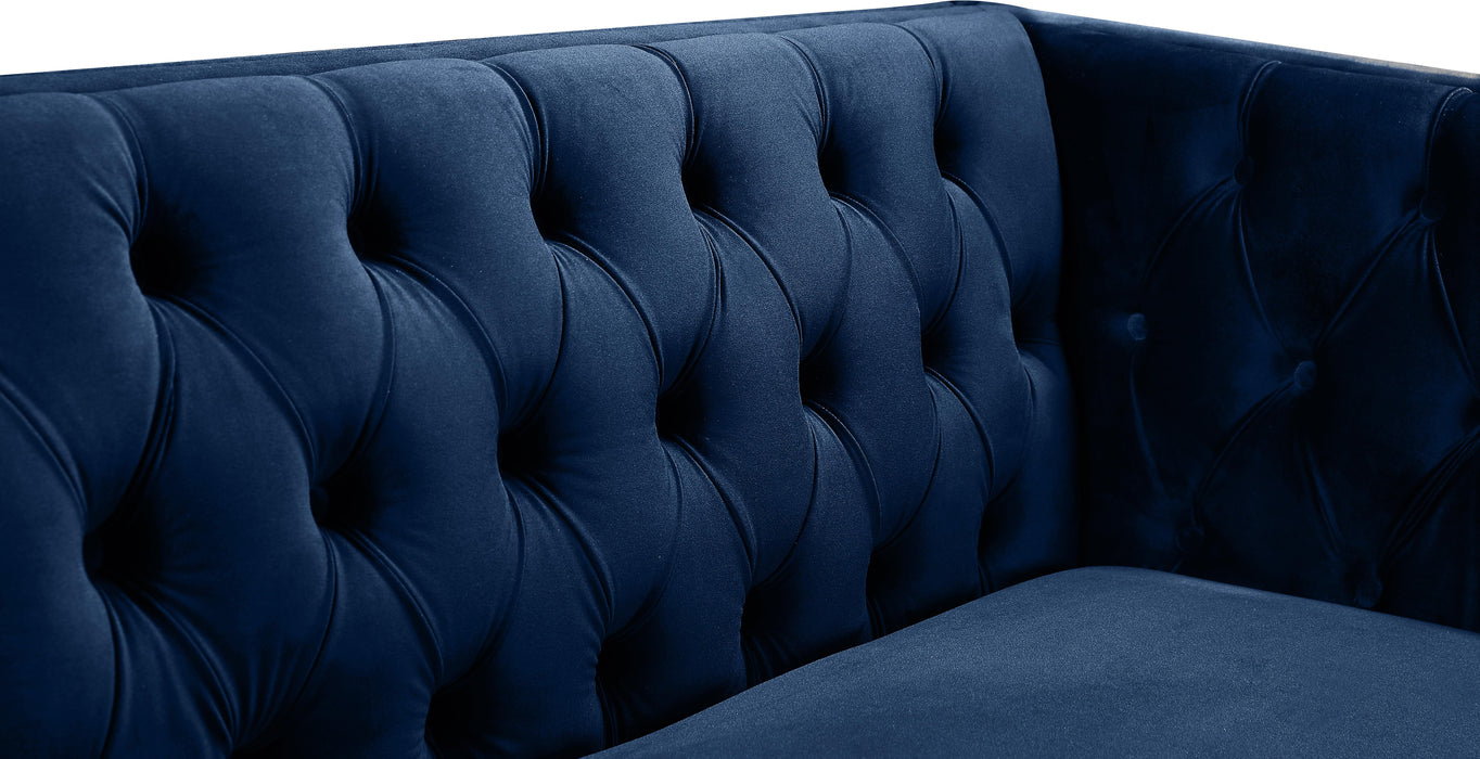 Michelle Navy Velvet Sofa - Royal Furniture & Gifts (MI) - Multi Location