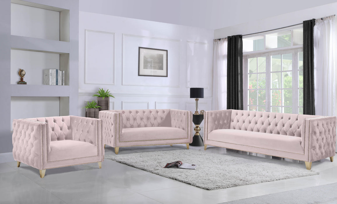 Michelle Pink Velvet Loveseat - Royal Furniture & Gifts (MI) - Multi Location
