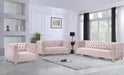 Michelle Pink Velvet Loveseat - Royal Furniture & Gifts (MI) - Multi Location