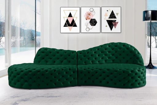 Royal Green Velvet 2pc. Sectional - Royal Furniture & Gifts (MI) - Multi Location