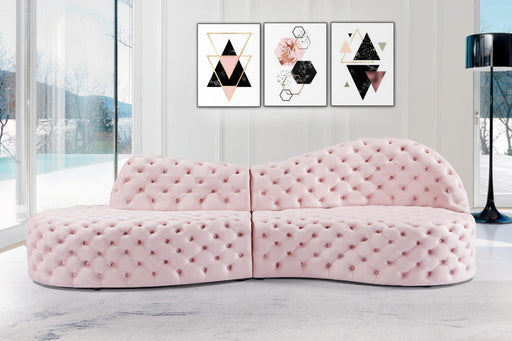 Royal Pink Velvet 2pc. Sectional - Royal Furniture & Gifts (MI) - Multi Location
