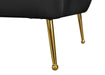Tori Black Velvet Loveseat - Royal Furniture & Gifts (MI) - Multi Location