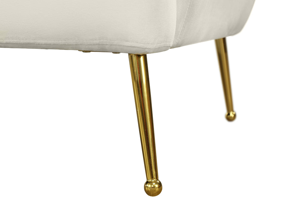 Tori Cream Velvet Loveseat - Royal Furniture & Gifts (MI) - Multi Location