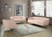 Tori Pink Velvet Loveseat - Royal Furniture & Gifts (MI) - Multi Location