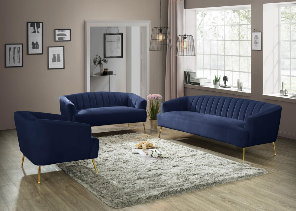 Tori Navy Velvet Chair - Royal Furniture & Gifts (MI) - Multi Location