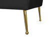 Hermosa Black Velvet Loveseat - Royal Furniture & Gifts (MI) - Multi Location