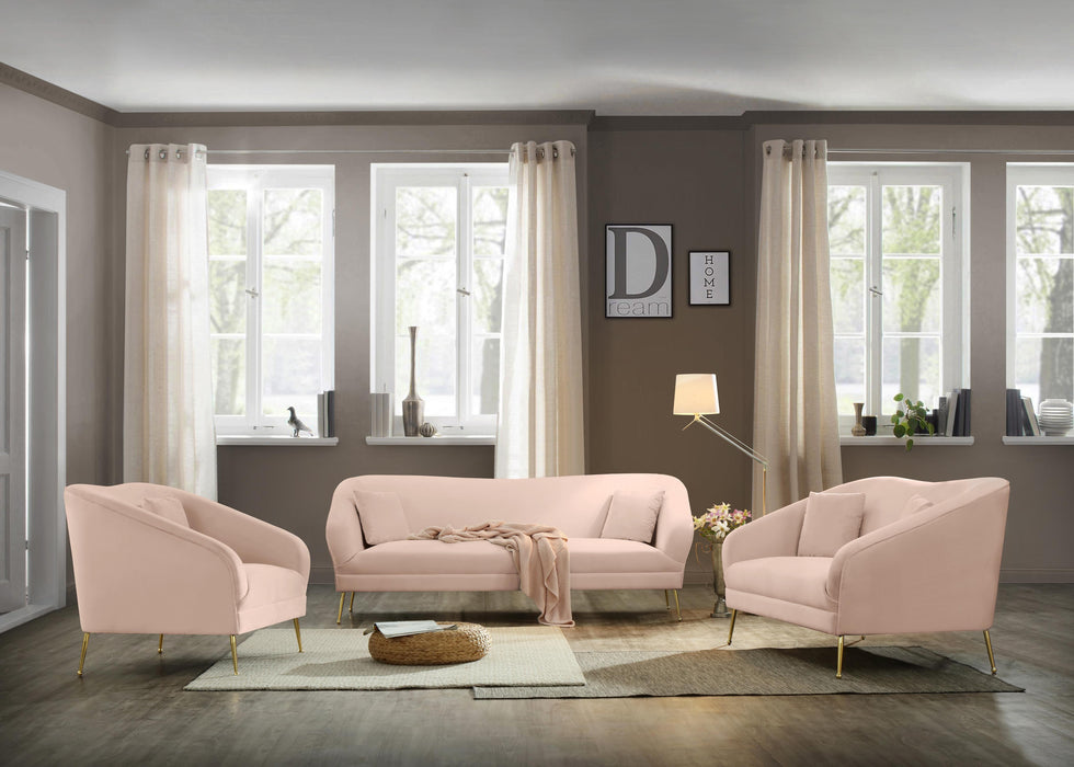Hermosa Pink Velvet Sofa - Royal Furniture & Gifts (MI) - Multi Location