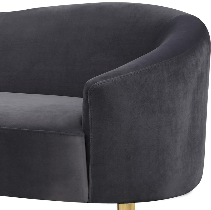 Ritz Grey Velvet Sofa - Royal Furniture & Gifts (MI) - Multi Location