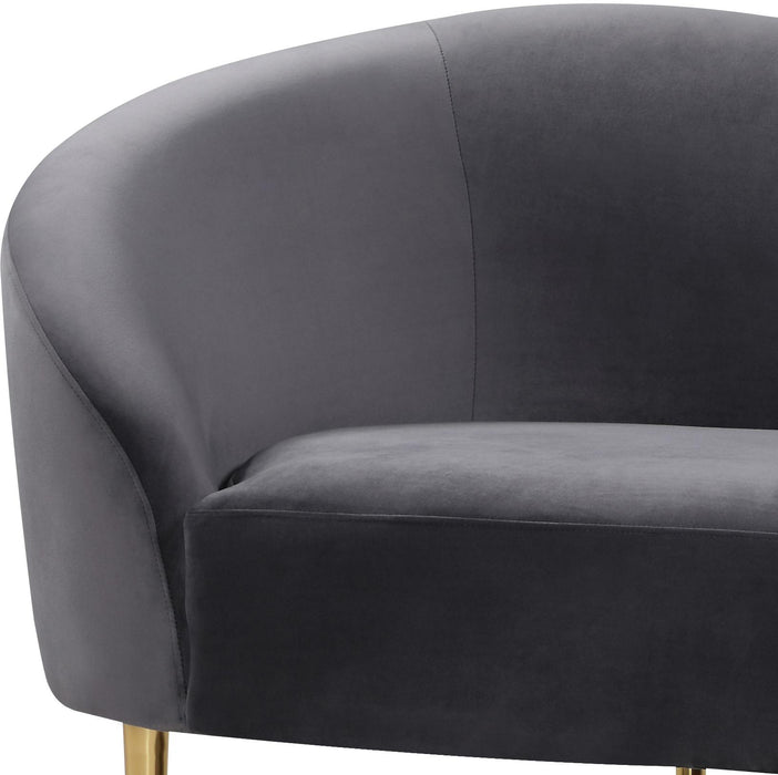 Ritz Grey Velvet Sofa - Royal Furniture & Gifts (MI) - Multi Location
