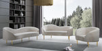 Ritz Cream Velvet Loveseat - Royal Furniture & Gifts (MI) - Multi Location