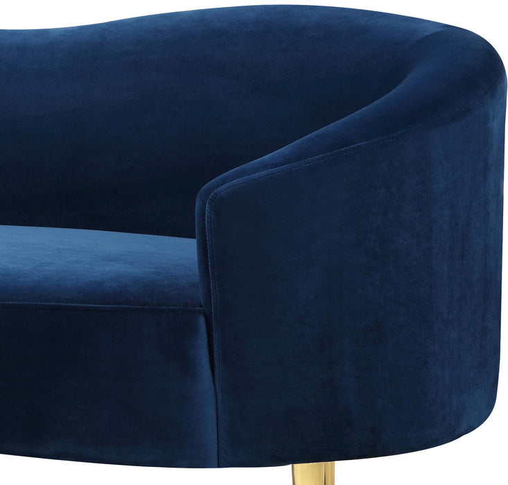 Ritz Navy Velvet Sofa - Royal Furniture & Gifts (MI) - Multi Location