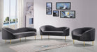 Ritz Grey Velvet Loveseat - Royal Furniture & Gifts (MI) - Multi Location