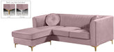 Eliana Pink Velvet 2pc. Reversible Sectional - Royal Furniture & Gifts (MI) - Multi Location