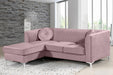 Eliana Pink Velvet 2pc. Reversible Sectional - Royal Furniture & Gifts (MI) - Multi Location