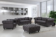 Chesterfield Grey Linen Ottoman - Royal Furniture & Gifts (MI) - Multi Location
