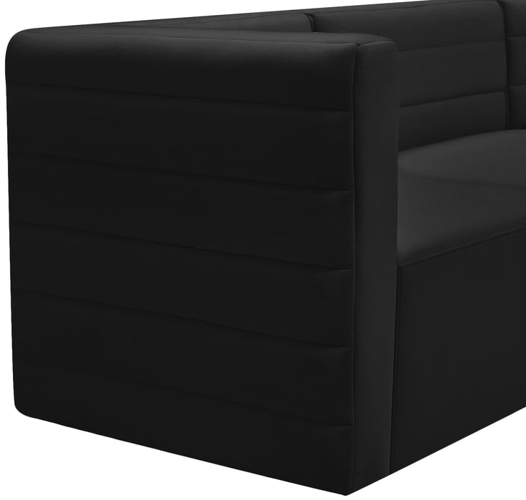 Quincy Black Velvet Modular Corner Chair - Royal Furniture & Gifts (MI) - Multi Location