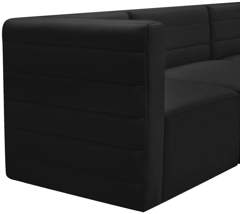 Quincy Black Velvet Modular Sectional - Royal Furniture & Gifts (MI) - Multi Location