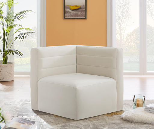 Quincy Cream Velvet Modular Corner Chair - Royal Furniture & Gifts (MI) - Multi Location