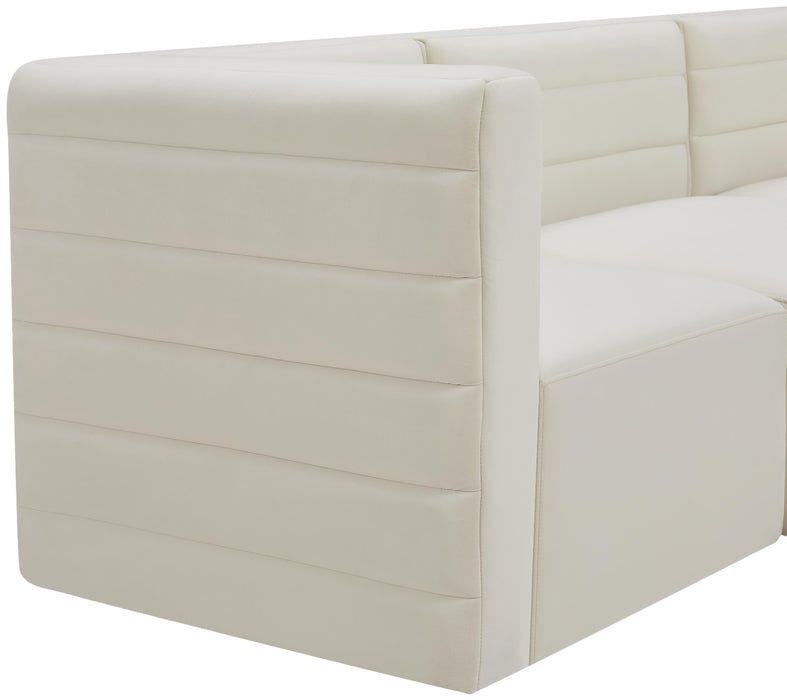 Quincy Cream Velvet Modular Sectional - Royal Furniture & Gifts (MI) - Multi Location