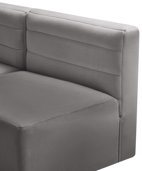 Quincy Grey Velvet Modular Sectional - Royal Furniture & Gifts (MI) - Multi Location