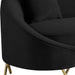 Serpentine Black Velvet Sofa - Royal Furniture & Gifts (MI) - Multi Location