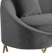 Serpentine Grey Velvet Sofa - Royal Furniture & Gifts (MI) - Multi Location