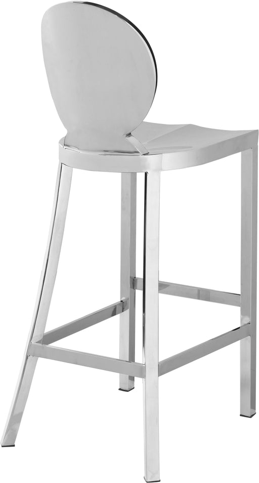Maddox Chrome Stool - Royal Furniture & Gifts (MI) - Multi Location