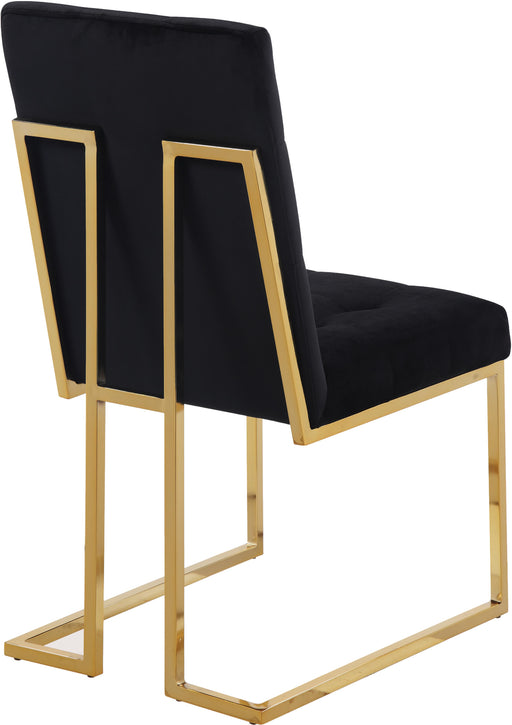 Pierre Black Velvet Dining Chair - Royal Furniture & Gifts (MI) - Multi Location
