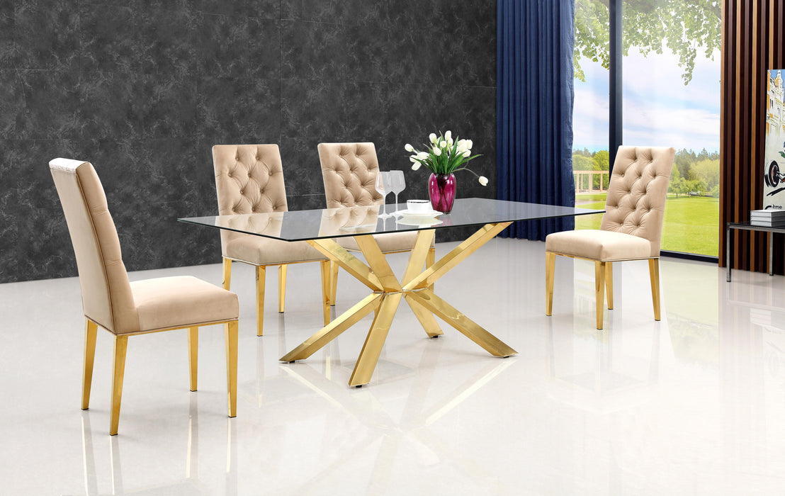 Capri Gold Dining Table - Royal Furniture & Gifts (MI) - Multi Location