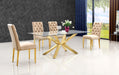 Capri Gold Dining Table - Royal Furniture & Gifts (MI) - Multi Location