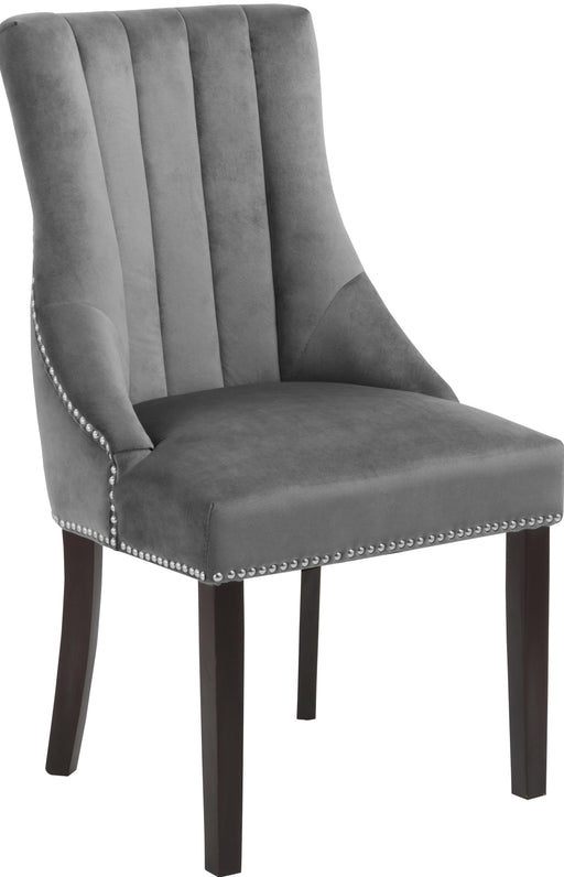 Oxford Grey Velvet Dining Chair - Royal Furniture & Gifts (MI) - Multi Location