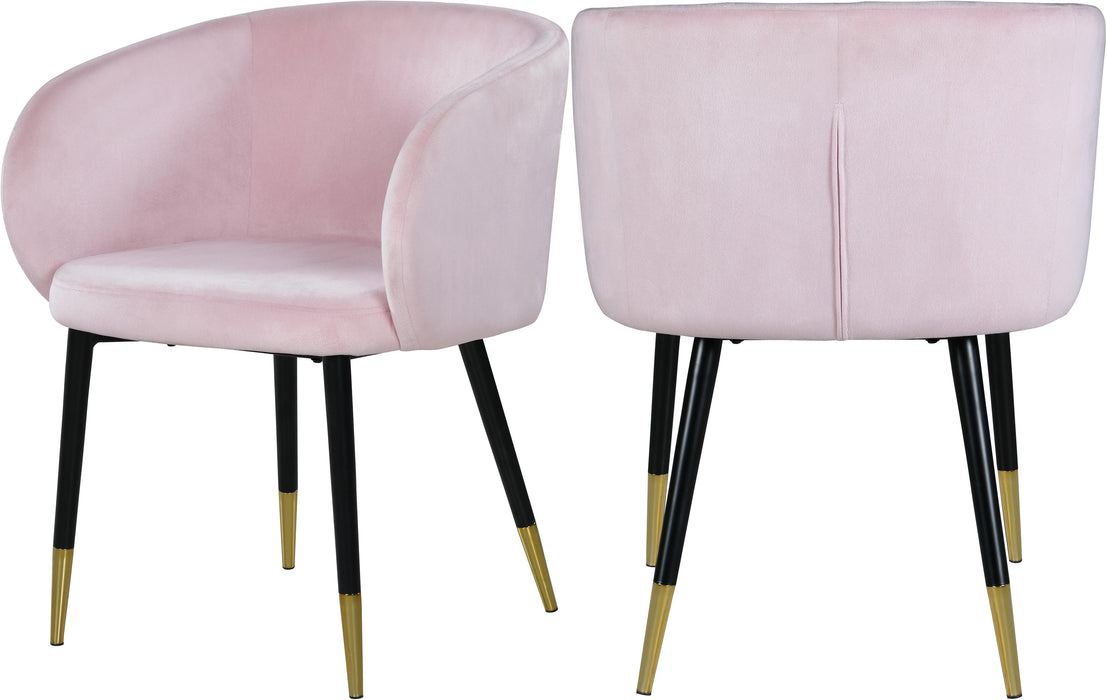 Louise Pink Velvet Dining Chair - Royal Furniture & Gifts (MI) - Multi Location